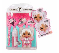 Yummiland lip gloss doll - mystery chase - include kit di lucidalabbra fai da te, età 4+