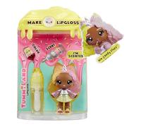 Yummiland Lip Gloss Doll - Nia Candy Fluff - Include Kit di Lucidalabbra Fai da te, Età 4+