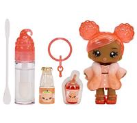 YUMMILAND Lipgloss Doll - Piper Peach - Bambola profumata con kit di lucidalabbra fai da te - Età 4+