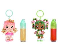 Yummiland x Holiday Lip Gloss Doll - Include 1 Bambola, Lucidalabbra fai da te + Portachiavi, Gioco cosmetico, Collezione Stagionale. Età 4+