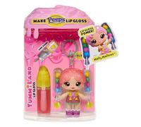 Yummiland x PEEPS Lip Gloss Doll - Molly Mallows - Include 1 bambola, lucidalabbra Profumato fai-da-te, Abiti Rimovibili e Portachiavi, età 4+