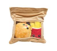 Yummis Together Peluche Figures 2 Pack Burger & Fries In Take Away Bag 21 Cm Joy Toy (it)
