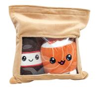 Yummis Together Peluche Figures 2 Pack Uramaki & Soya In Take Away Bag 21 Cm Joy