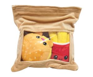 Yummis Together Plush Figures 2 Pack Burger & Fries in Take Away Bag 21 cm