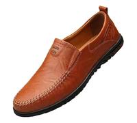 Yummsion Scarpe in Pelle da Uomo,Scarpe Uomo Eleganti,Scarpe Eleganti in Pelle da Uomo,Scarpe Classiche da Uomo in Pelle,Comodo,Elegante,Flessibile,per Il Tuo Amico,Nonno,Marito,Fidanzato