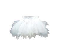 Yummy Bee - Gonna Burlesque Tutu Mini da Travestimento Taglia Forte 34-52 (Bianco, 52)