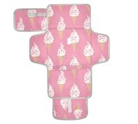 Yummy Ice Cream Peach - Fasciatoio riutilizzabile lavabile con tasca in tessuto fasciatoio fasciatoio da viaggio per ragazza e ragazzo cambiador de pa?ales para Bebes
