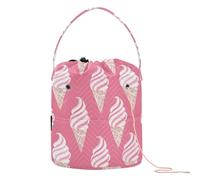 Yummy Ice Cream Peach Needle Storage Portable Knitting Project for Knitting Needles bolso para hilos de Crochet