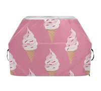 Yummy Ice Cream Peach Outdoor Grill Cover 165 pollici impermeabile resistente barbecue barbecue a gas copertura con coulisse regolabile per polvere vento