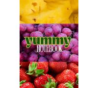 yummy notebook: for Kids Children Boy Girl Teenager Adult Student Adolescent fruit colorful practical for work for school checked squared pineapple ... Student Jugendliche praktisch bunt kariert
