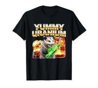 Yummy Uranium Funny Cursed Opossum Meme Maglietta