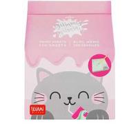 Legami - Blocchetto Memo Yummy Yummy, Blocco Note con 250 Fogli Staccabili, Carta FSC Certificata, Dimensioni 7 x 10 x 7 cm, Memo Pad con Fogli Verde, Kitty