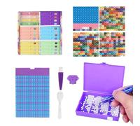 Yumneo Contenitore per pittura con strass, organizer per gioielli, per ragazzi, adolescenti, giovani, ragazze, donne, adulti, gioielli artigianali