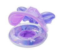 Yumneo Galleggiante per bambini con baldacchino, protezione solare, piscina galleggiante per bambini, a forma di farfalla, tappetino da salotto per barca, sedia ad acqua per piscina all'aperto, lago
