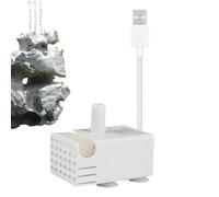 Yumneo Pompa per fontana d'acqua per gatti, pompa per acquari, mini di circolazione 'acqua silenziosa, per acquari idroponici, piccoli paesaggi acquatici