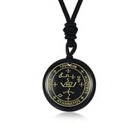 Yumoquee - Collana Arcangelo Michele da uomo, pietra senza pietra preziosa