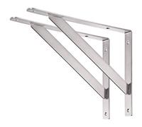 YUMORE Staffe per Mensole Pesanti 35cm,YUMORE Supporto per Mensole a Parete in A