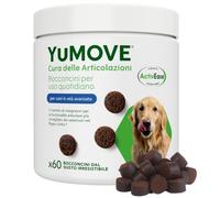 Yumove Integratore Articolazioni Cane Senior 8+ - 60 Bocconcini ActivEase | Brevetto in Corso, Cozza Verde 150 mg, Ogni Razza, Omega-3, Supporto Scientifico, Consigliato dai Veterinari, Olio Di Pesce