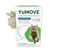 Yumove Integratore Articolazioni Gatti Senior 8+ - 60 Capsule ActivEase | Brevetto in Corso, Cozza Verde 100 mg, Ogni Razza, Omega-3, Supporto Scientifico, Consigliato dai Veterinari, Olio Di Pesce
