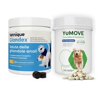 YuMOVE Joint Care Cani Articolazioni + Glandex Superpack - Pack 240+120 Compresse & Bocconcini - Integratore Articolazioni Cane & Ghiandole Perianali Cane