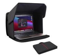 Yumt Parasole per computer portatile, protezione solare abbagliante, protezione per la privacy, per lavorare all'aperto, pieghevole, copertura esterna per computer portatile da 30,5 a 35,5 cm (in