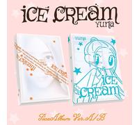 YUNA ICE CREAM 1° Mini Album POCA 2 Ver SET/2QR+2 Cartoline+14 Fotocard+REGALO