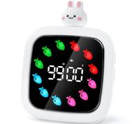 Yunbaoit Visual Timer, Timer Conto Alla Rovescia Silenzioso Ricaricabile da 99 Minuti, 9 Display a Colori Opzionali fai da te, Strumento di Gestione del Tempo per Bambini e Adulti (Coniglio)