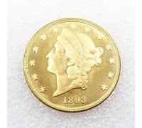 YunBest 1893 antico indiano testa moneta - Grande moneta commemorativa americana vecchia moneta non circolata Morgan Dollars-Scopri la storia delle monete-It Handmade art monete BestShop