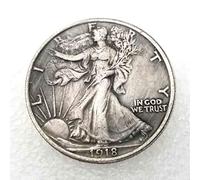 YunBest 1918 Antico Liberty Morgan moneta da mezzo Dollaro - Grandi Monete Commemorative Americane - Dollari Morgan incircolati - Scopri la storia delle monete degli Stati Uniti BestShop