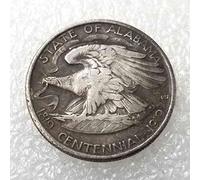 YunBest 1921 Antico Liberty Morgan moneta da mezzo dollaro - Grandi Monete Commemorative dell'Alabama - Dollari Morgan non circolati - Scopri la storia delle monete degli Stati Uniti BestShop