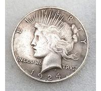 YunBest 1924 Antica moneta da un dollaro USA Liberty Old - Grande moneta commemorativa americana - USA Morgan Dollari - Monete artigianali artigianali BestShop