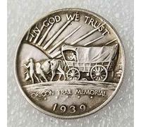 YunBest 1939 Antico Liberty Morgan Dollars Moneta Mezzo Dollaro Americano- Monete Americane Vecchi - USA Fior di Conio Moneta-Scopri Storia delle Monete BestShop
