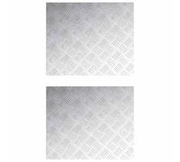 YunCangg Gradini per scale in alluminio, ad angolo retto, 2 pezzi, argento, 60 x 50 cm, antiscivolo, durevoli, per interni ed esterni, protezione, sicurezza, facile da pulire, applicazione versatile