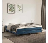 YunCangg Materasso a molle insacchettate medio, velluto blu scuro, 160 x 210 x 20 cm, con anima in schiuma fredda, traspirante, elastico punti, per letto matrimoniale, supporto per la schiena, comodo