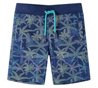 YunCangg Pantaloncini per bambini blu navy con coulisse, % cotone, taglia 104, con tasche, lunghezza al ginocchio, elastico in vita, traspiranti e comodi per tutti i giorni, scuola, parco giochi