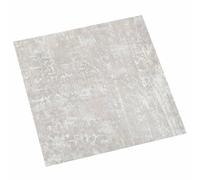 YunCangg Pavimento autoadesivo in PVC, grigio chiaro, 30,5 x 30,5 cm, 20 pezzi, rivestimento antiscivolo per soggiorno, cucina, bagno e corridoio, facile da posare senza colla, facile da pulire