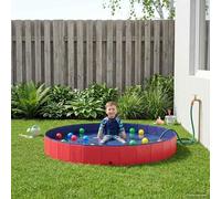 YunCangg Piscina per bambini, rotonda, Ø 300 x 38 cm, in robusto PVC, pieghevole, per giardino e terrazza, piscina fuori terra per estate e tempo libero, facile da montare