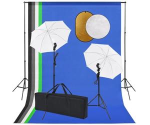 YunCangg Set da studio fotografico con lampade, paralumi, sfondo, riflettore, flash da studio, luce fissa, luce LED, faro, softbox, modellatore di luce, treppiede