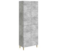 YunCangg Set di 2 armadi in legno grigio cemento, set completo di mobili da salotto, set completo di mobili da salotto, per sedersi, rilassare, mangiare, dormire, riporre, risparmiare spazio