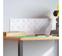 YunCangg Set di 2 gradini per scale in alluminio, 30 x 20 cm, ad angolo retto, design in lamiera striata, antiscivolo, resistenti, per interni ed esterni, sicurezza, durevoli, facili da montare