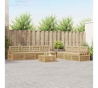 YunCangg Set di divani da esterno da 8 pezzi, bianco e beige, 79 x 79 x 37 cm, in poliestere, set completo per giardino, terrazza, balcone, comodo set per rilassarsi e mangiare
