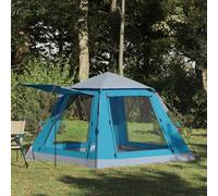 YunCangg Tenda istantanea da campeggio per 3 persone, in poliestere 185T impermeabile con parapioggia, leggera tenda da esterno con chiusura rapida, tenda da trekking antivento