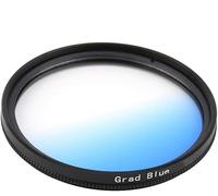 Yunchenghe 72mm Colore Graduato Blu Graduale Filtro Filtro a Colori, Per Canon Nikon Sony DSLR Camera Camcorder Lens