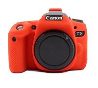 Yunchenghe 77D telecamera scatola di alloggiamento, Telecamera box interna rimovibile gomma siliconica protettiva professionale, Per Canon EOS 77D - Rosso