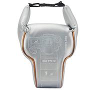Yunchenghe Borsa a tracolla impermeabile per fotocamera , per Canon Nikon Pentax Olympus Fuji Fotocamera reflex digitale Sony SLR con obiettivo 18-55mm , Lunghezza della fotocamera e obiettivo Meno di 21 cm / 8.2 "（Argento S）