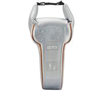 Yunchenghe Custodia impermeabile antiurto per fotocamera reflex in pelle PU , per Nikon Canon Sony Pentax Olympus Fuji DSLR custodia protettiva , lunghezza della fotocamera e obiettivo inferiore a 30 cm / 11,8 "(argento L)