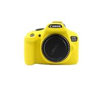 Yunchenghe Custodia protettiva in silicone per fotocamera protettiva della fotocamera professionale, Per Canon EOS 1300D/Canon EOS 1500D - Giallo