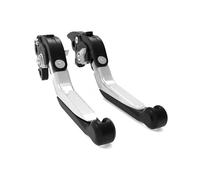 YUNDVLT Moto Leve Adatto Compatible With Tonado LE/RS/Tre TNT 1130 Leva Freno Frizione Regolabile Pieghevole Estensibile Leve Freno Moto(Black silver)
