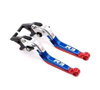 YUNDVLT Moto Leve Compatible With YZF-R3 YZF R3 2014-2020 2019 For Moto Leve Freno Frizione Pieghevoli Manopole Manubrio YZF-R3 Maniglie Leve(Blue2)