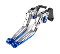 YUNDVLT Moto Leve Compatible With YZFR1 R1M R1S 2015-2018 2019-2023 Adattatore For Leve Freno Frizione Con Maniglia Regolabile For Moto YZF-R1 YZF R1(Silver)